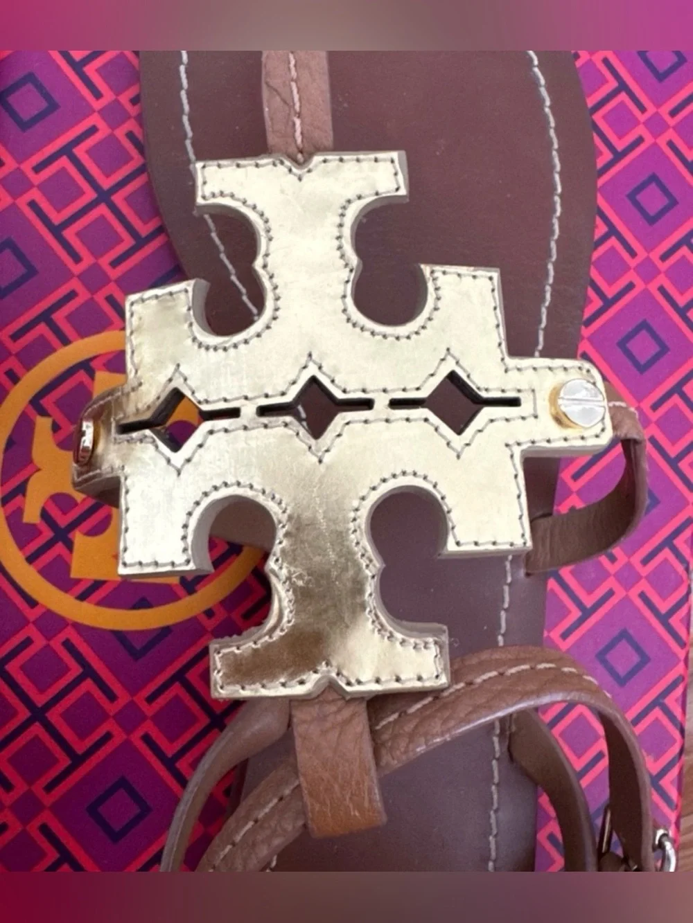 Tory Burch Chandler Flat Sandal - SIZE 10.5